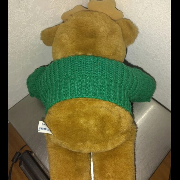 Max The Reindeer Plush Mervyn's Exclusive Christmas Stuffed Animal 1986 Vintage. - Picture 3 of 6